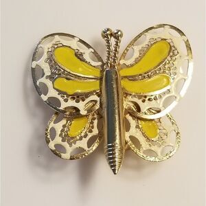Vntg Butterfly Brooch